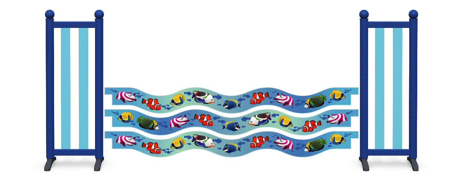 Tropical Fish Wavy Plank
