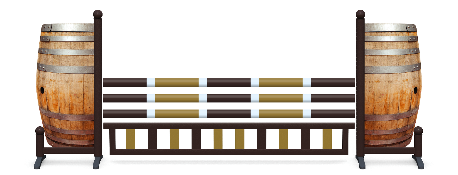 Barrel and Hanging Ladder
