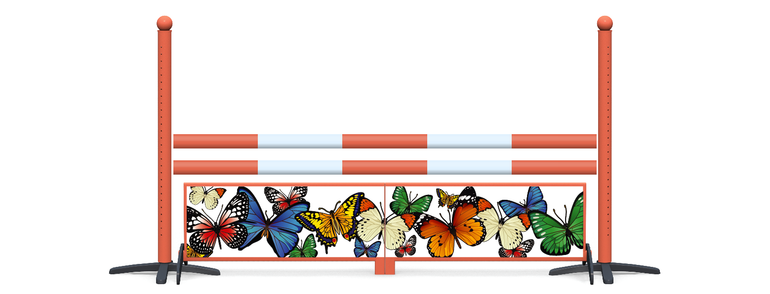 Butterfly with stands