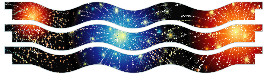 Planks > Wavy Plank x 3 > Fireworks