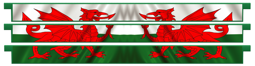Planks > Straight Plank x 3 > Welsh Flag
